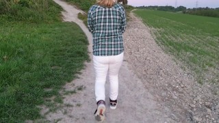 Alice - Wet myself on a walk at sunset. Peed my white jeans ;) 