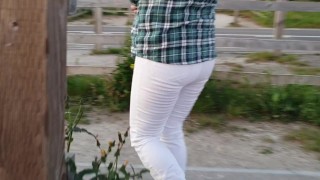 Alice - Wet myself on a walk at sunset. Peed my white jeans ;) 