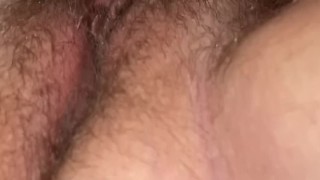 HD hairy pussy solo masturbation 4K with deep, heavy cum contractions