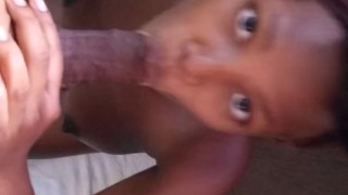 Natural Beautiful Black Mistress Milf Giving Head Quarantine Deepthroat BBC Sucking - Mastermeat1