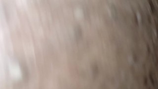 Ebony BBW fucked on her back by BHM unedited cumshot on pussy ASMR 19403