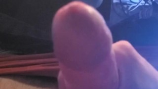 Quick top view session. Leaking cum as lube and epic cum shot.
