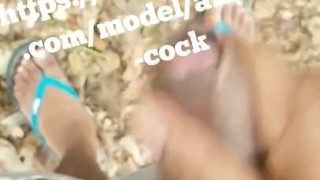 Srilankan horny guy jerking off in a jungle 
