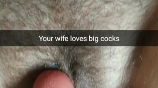 My slut wife only for really huge cocks now! [Snapchat]