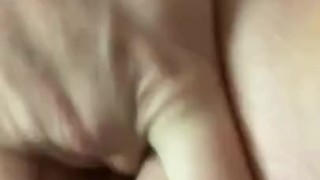 Playing with pussy up close