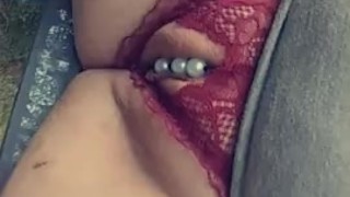 Dirty girl Peeing on daddy's ladder
