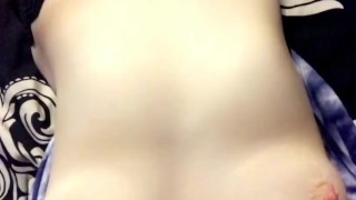 Short teaser hot teen plays with tits