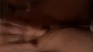 Horny milf plays with soaking wet pussy until she creams