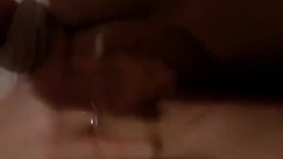 Horny milf plays with soaking wet pussy until she creams