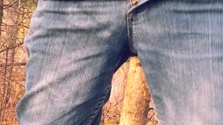 Outdoor cock release bate and wank