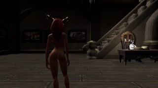 Sex with a horned monster! Orc fucked in all holes | warcraft, 3D