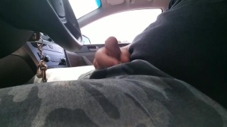 Cumshot while driving