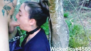 Chained and facefucked balls deep