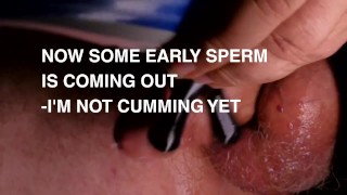 Masturbation Session 01 - using Shibari wand and Wahl massager