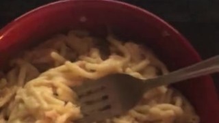 Me cumming in my food and eating it.