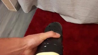 Quarantine fucking homemade pocketpussy