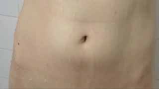 pretty girl shows her pussy off in the shower || aesthetic nudity