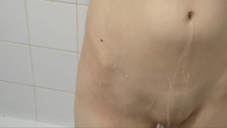 pretty girl shows her pussy off in the shower || aesthetic nudity