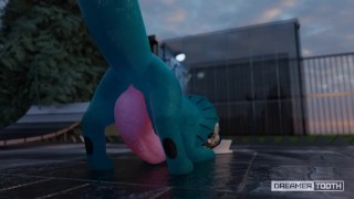 SMALL BLUE FISH-DOGGO HAS GIANT CUMSHOTS [GROWTH] [FURRY] [CUMSHOT]