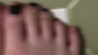 Dirty filthy feet need to be licked and sucked clean 