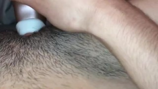 Fit Female Cums Hard from Clit Sucker
