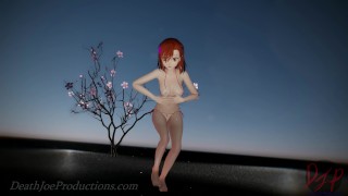 MMD R18 4k - Misaka Mikoto - bikini and stockings - Bad Boy - 1023