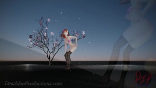 MMD R18 4k Misaka Mikoto - bikini and stockings - Paradinha - 1024