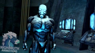 Alone Time, A Combine Muscle Growth Animation