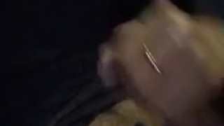 Sexy young twink jerks his uncut cock in his car 