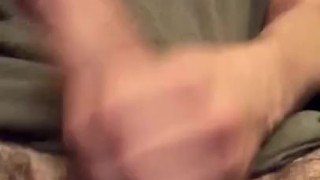 Solo thick cock cum 