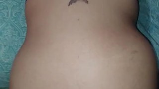 Cums in mouth after fucking amateur Latina hard 