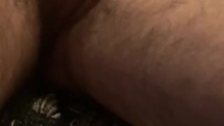 Stepsister catches brother jerking off in her bed and records it. Cum shot