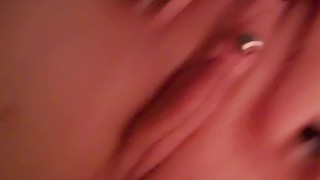 Russian pierced pussy close -up