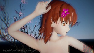 MMD R18 4k Misaka Mikoto bikini & stockings - hi fi raver - 1029