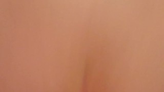 Small blonde rides dildo in the bathtub 