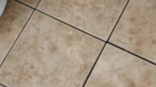 Long desperate public bathroom piss ftm caught