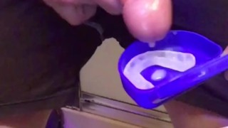 8 Cumshots to MILFs Nightguard before she sucks him off & feeds him his CUM