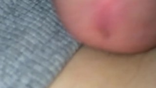 Amazing close-up of my mushroom knob being edged until hot comb shoots out