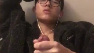 nerdy boy with big cock
