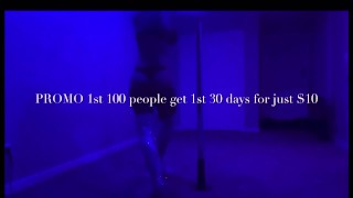Stripper on the pole 