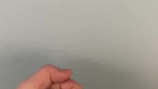 Wanking my cock in the toilets and cuming on the walls