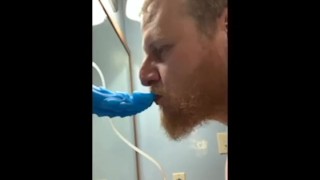 Chubby Dad Spending a night with his dragon master.