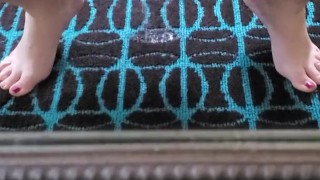 Making a puddle on the carpet