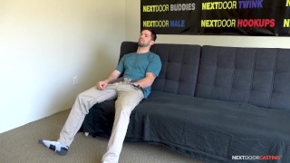 NextDoorCasting - Nervous Straight Guy's First Blowjob From A Man