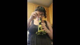 Stoner Babe Smoking and Bath Snapchat Compilation
