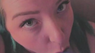 Cute Punk Girl Sucking Cock