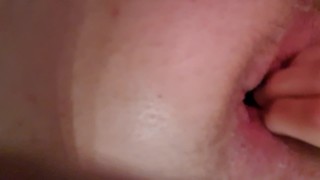 Finally fitting a massive bottle in my ass makes me leak cum on my hole