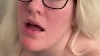Blonde Mastrubating and Squirting All Over The Bathroom Floor