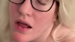 Blonde Mastrubating and Squirting All Over The Bathroom Floor