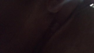 Exploring my swollen clit